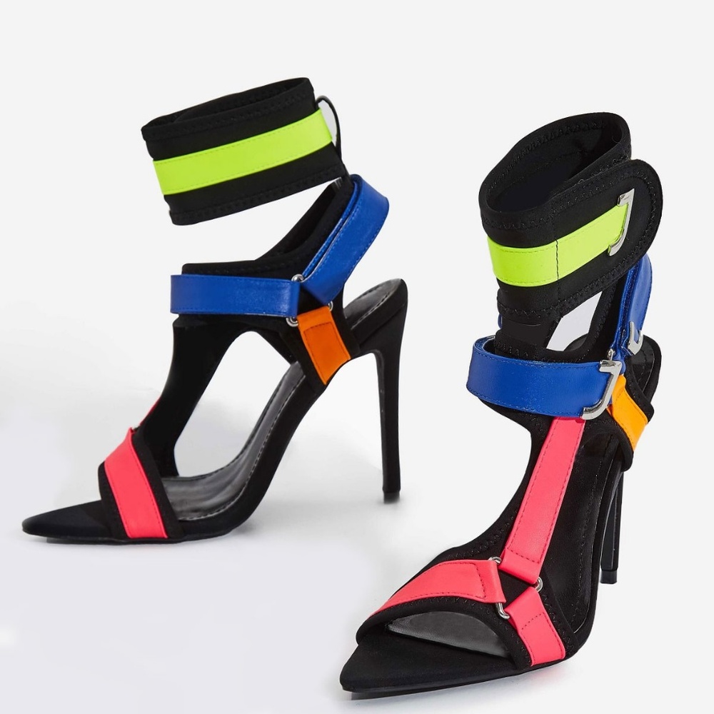 New Hook Loop Multi Gladiator Ankle Strap Sandal - image 2